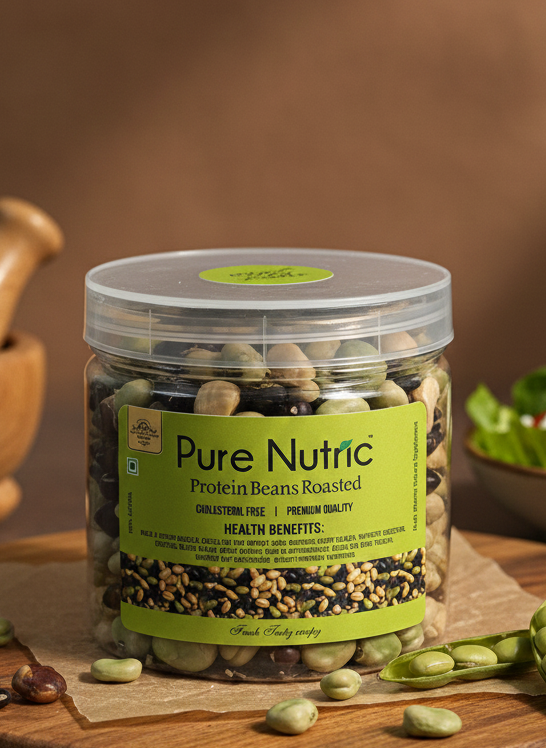 Roasted Protein Beans – Cholesterol Free, Premium Quality & Healthy Savory Snack(190g)