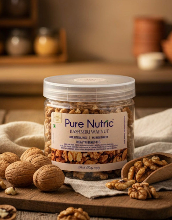 Premium Kashmiri Walnuts – Raw, Nutritious & Heart-Healthy Kernels(190g)